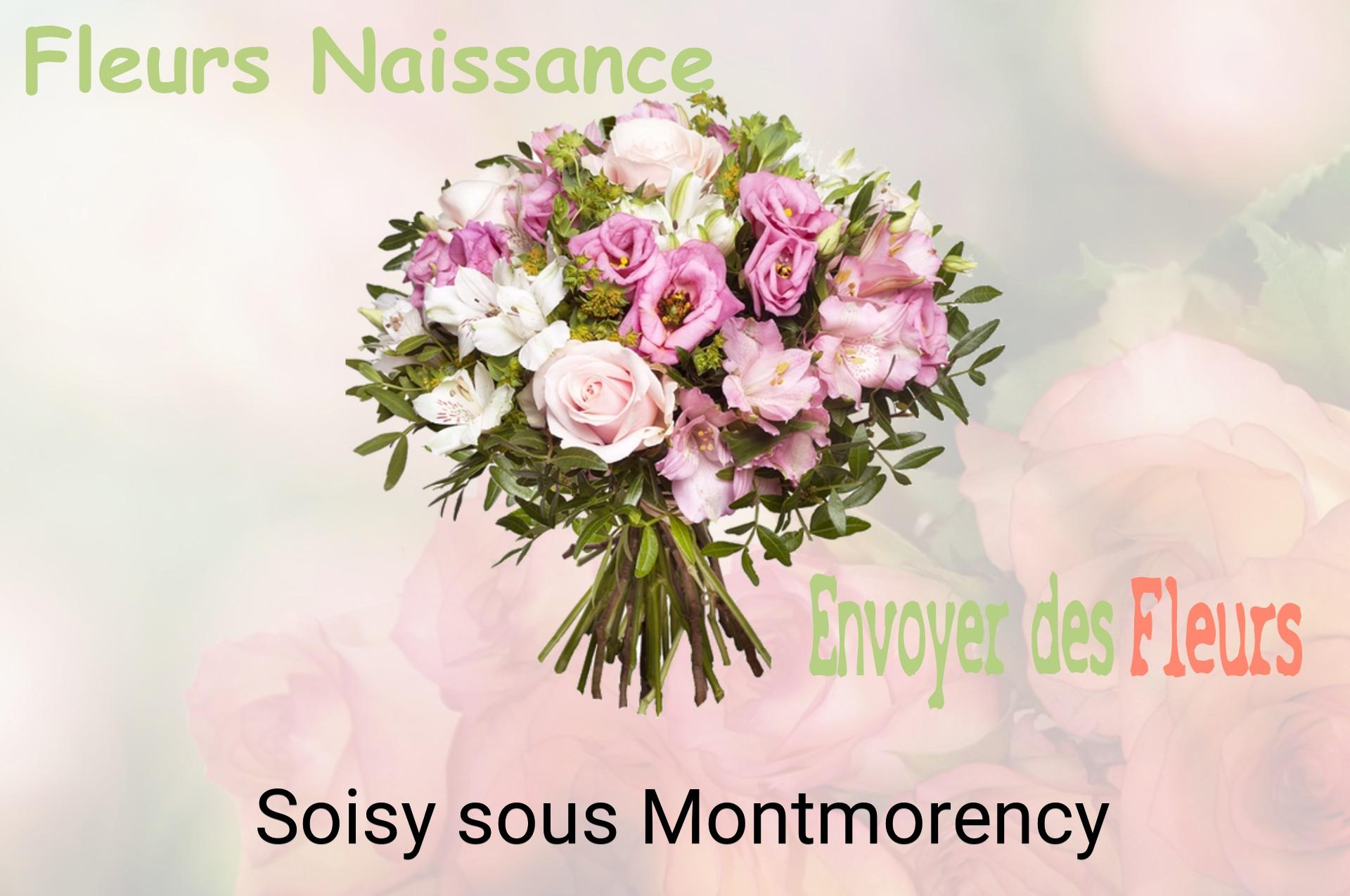 Bouquet de fleurs de naissance livré à Soisy-sous-Montmorency