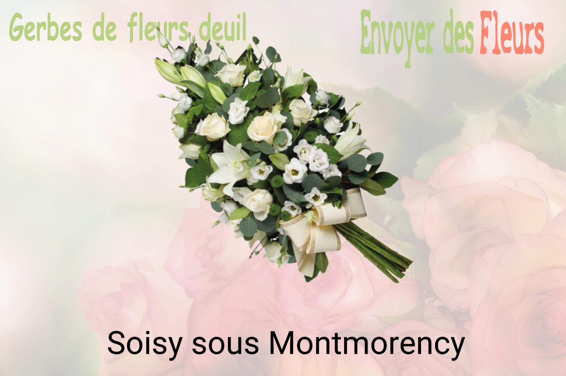 Gerbe de fleurs de deuil livrée à Soisy-sous-Montmorency